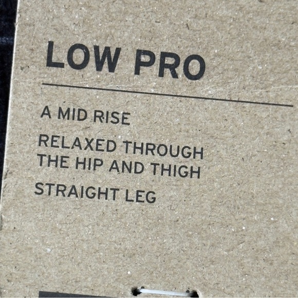 Levi’s Low Pro Pant Mid Rise Black Corduroy Baggy 90s Relaxed Straight Leg - Picture 4 of 11